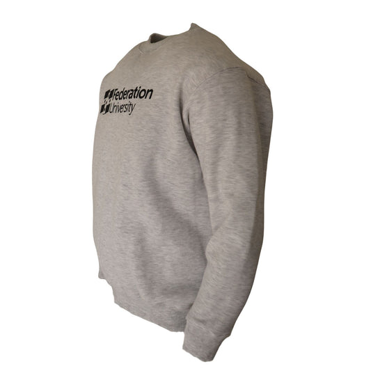 Crew neck jumper | Grey Marle