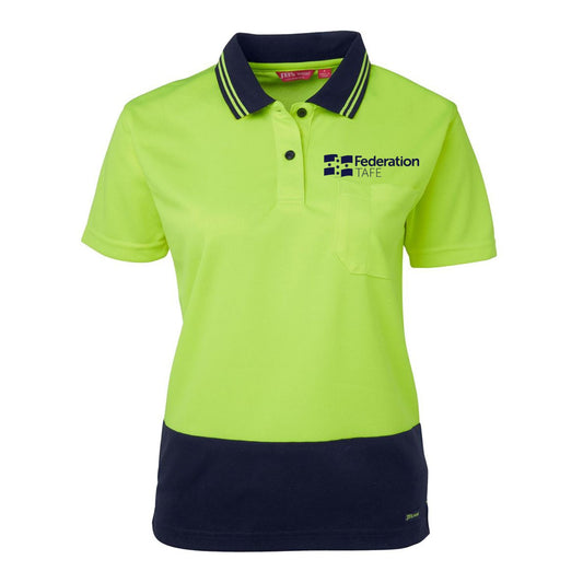 Ladies Hi Vis Short Sleeve Comfort Polo