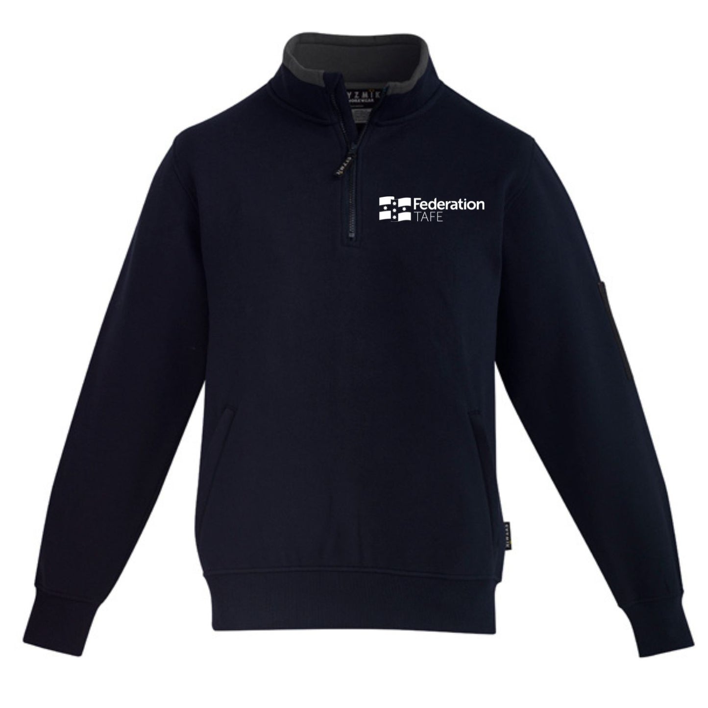 Quarter Zip Brushed Fleece Pullover