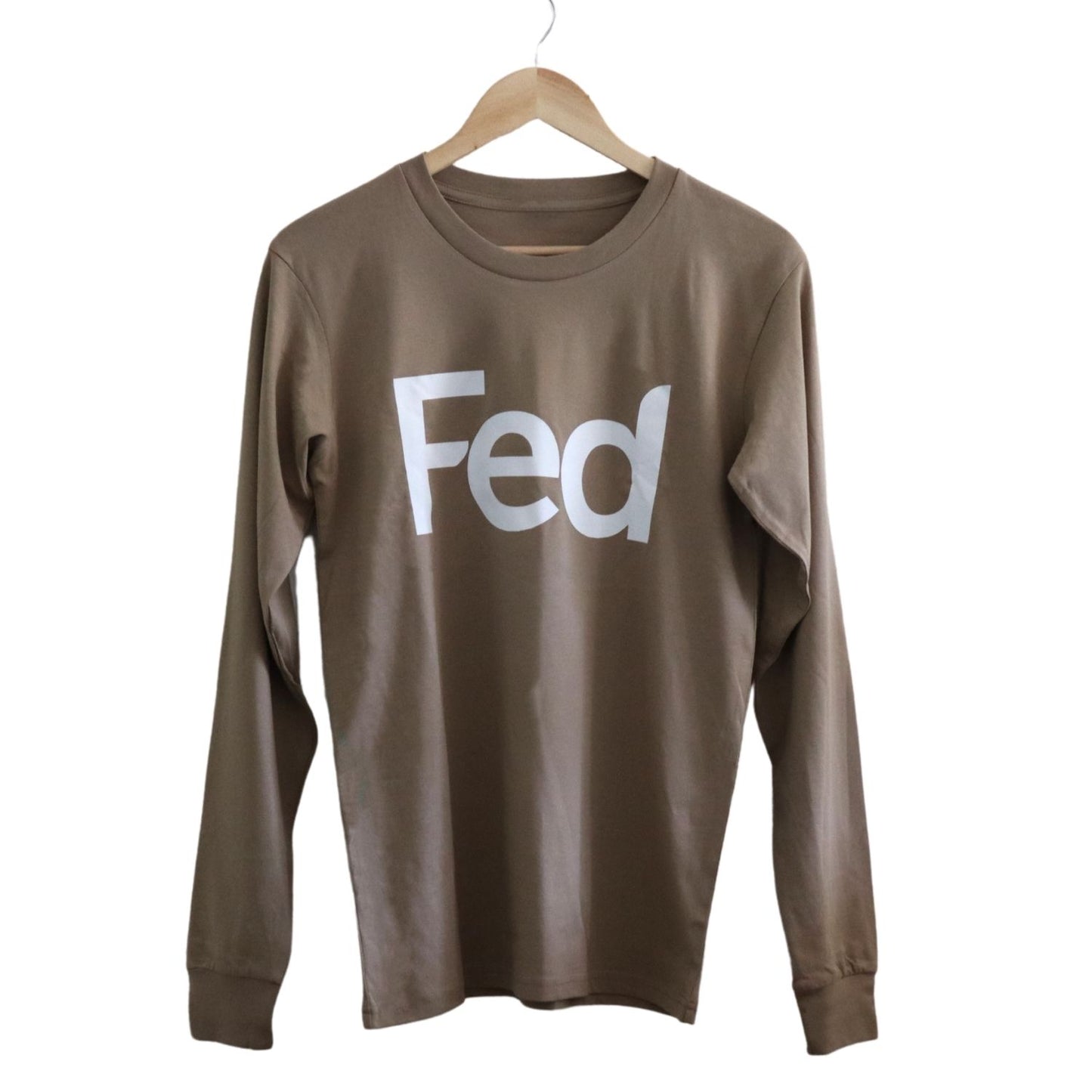 Fed Casual Long Sleeve Tee- Sand