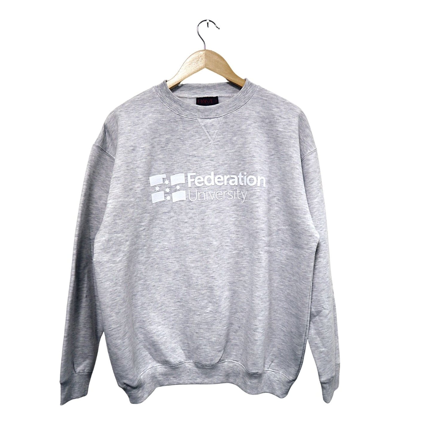 Crew neck jumper | Grey Marle