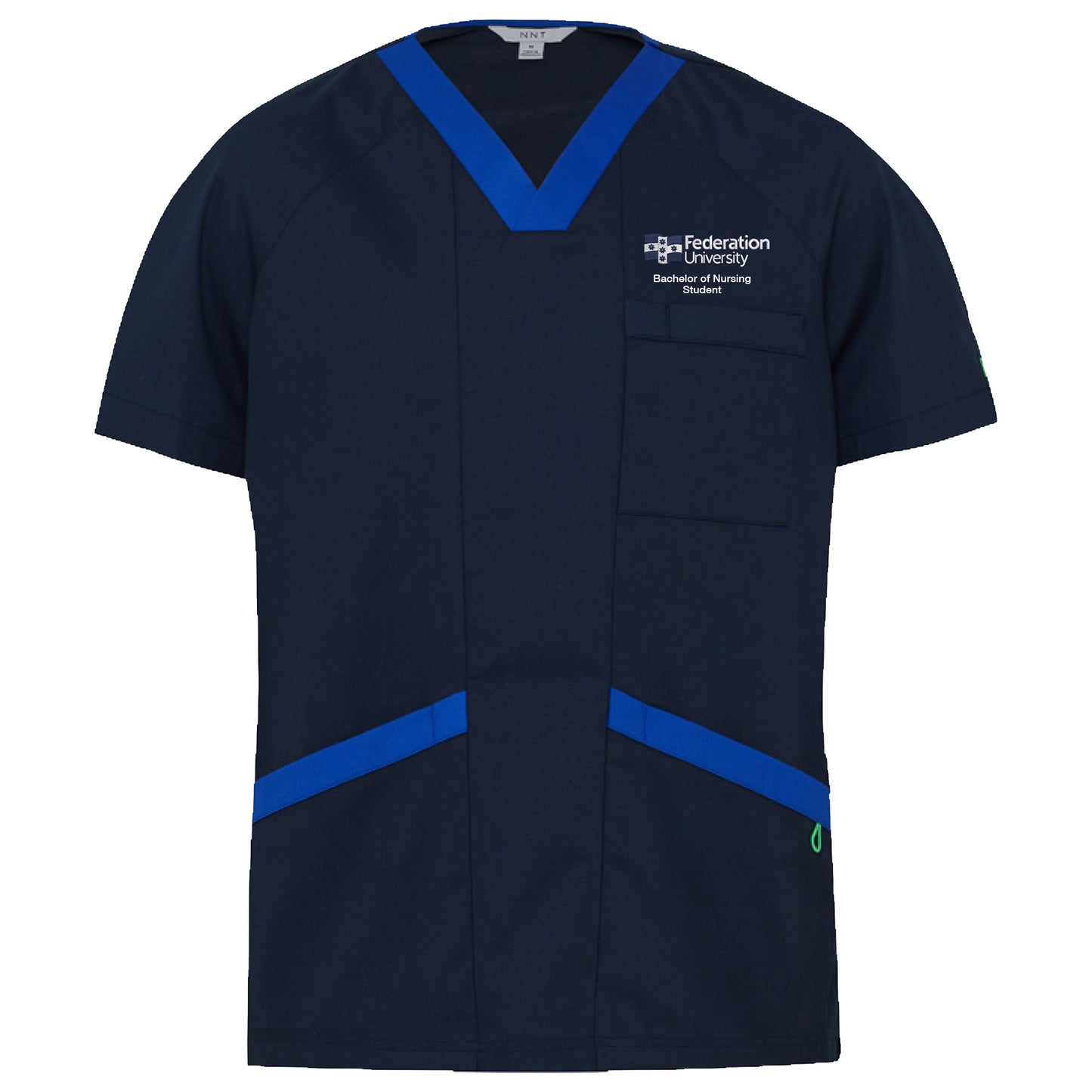 V Neck Scrub Top, Mens/Unisex | Midnight, Nursing