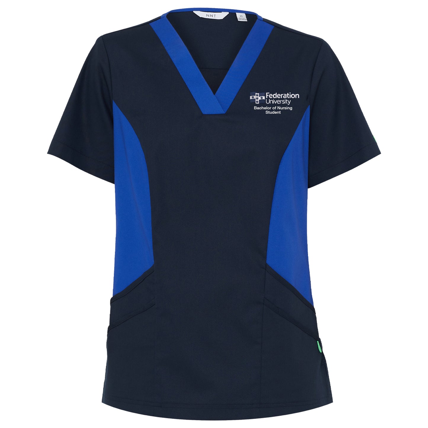 V Neck Scrub Top, Womans | Midnight, Nursing