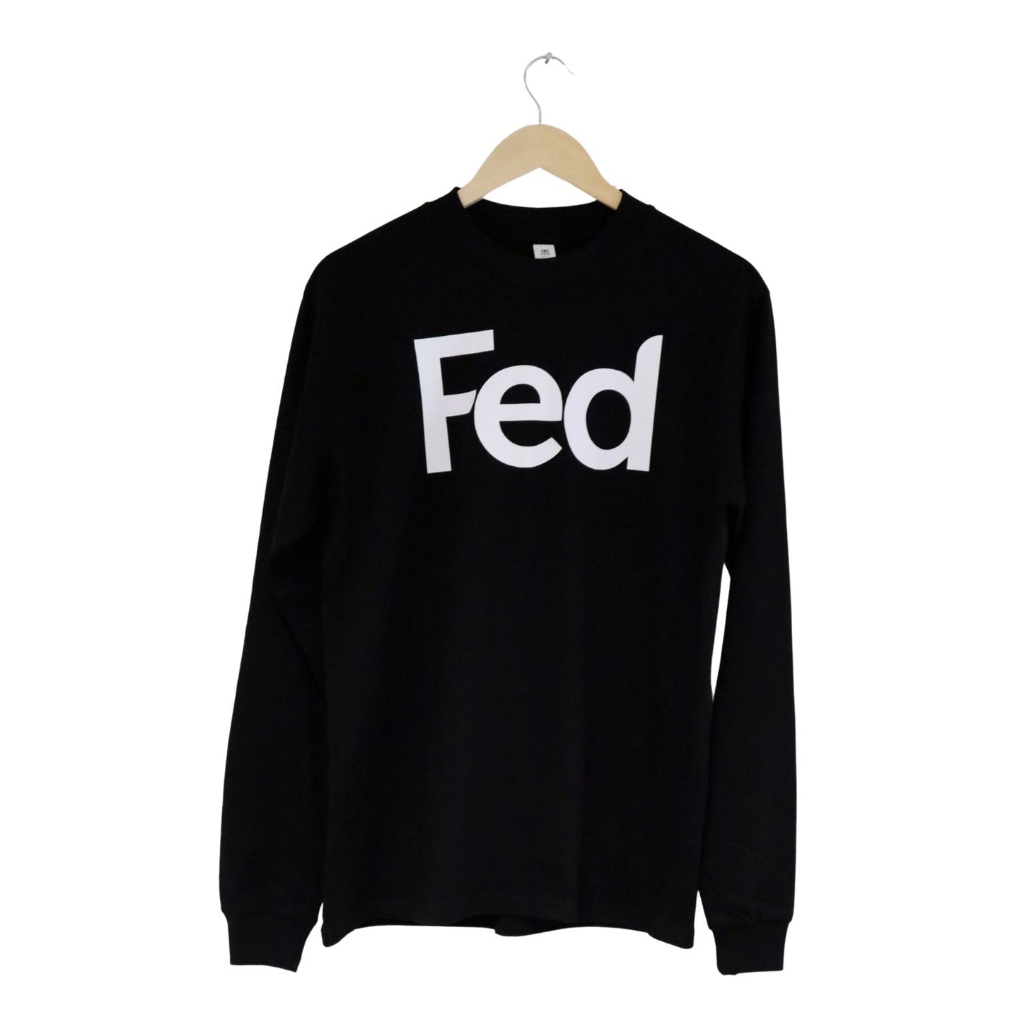 Fed Casual Long Sleeve Tee- Black