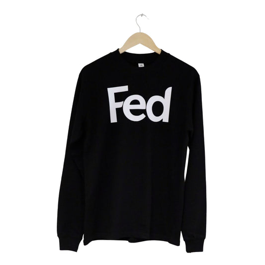 Fed Casual Long Sleeve Tee- Black