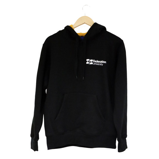 Indigenous Hoodie Black with Gold Hood