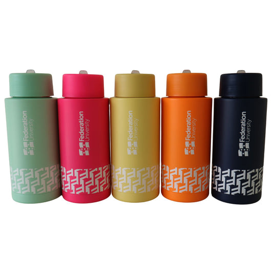 1L Stainless Steel Bottle with Straw Lid