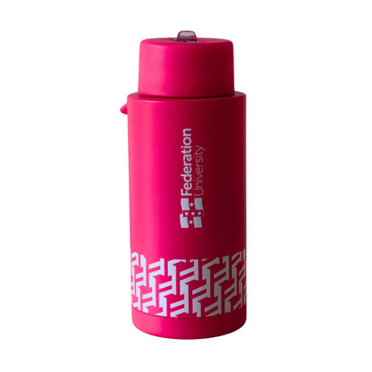 1L Stainless Steel Bottle with Straw Lid