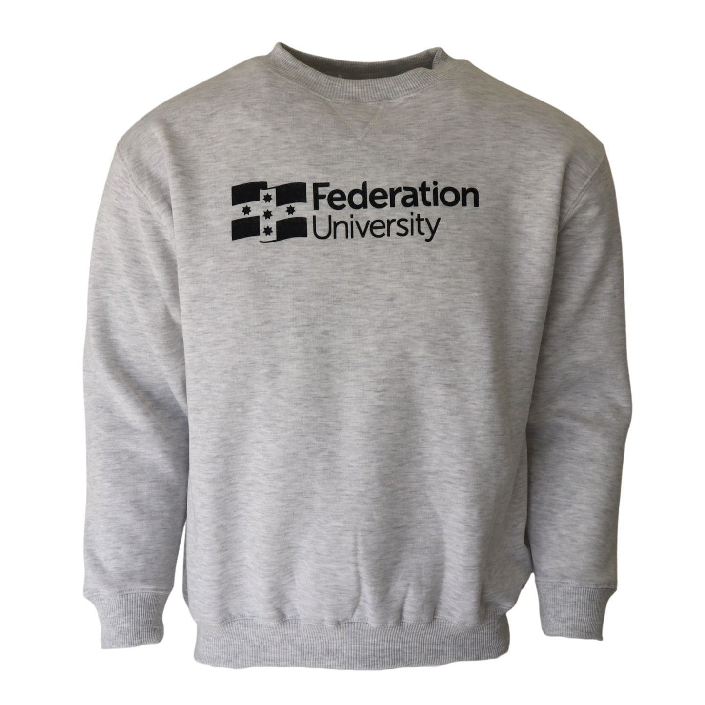 Crew neck jumper | Grey Marle
