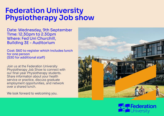 Federation University Physiotherapy Job show