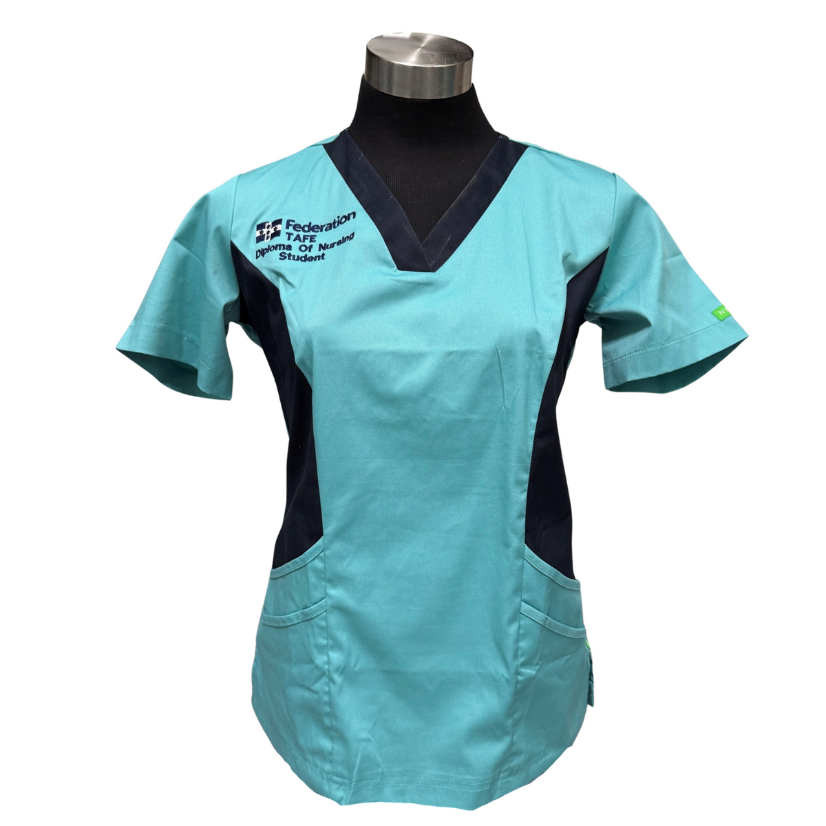 V Neck Scrub Top, Womens | Mint, DIPLOMA OF NURSING