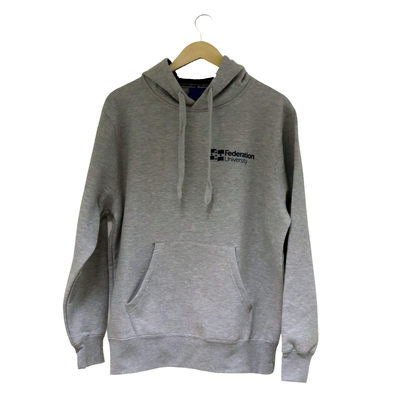 Indigenous Hoodie Grey with Navy Hood