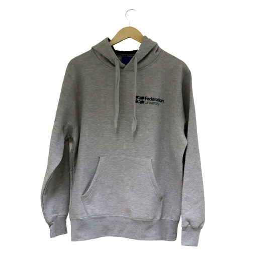 Indigenous Hoodie Grey with Navy Hood