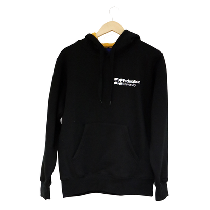Indigenous Hoodie Black with Gold Hood